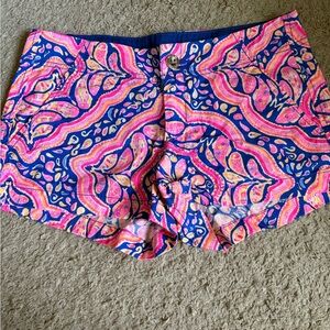 Lilly Pulitzer Pink and Blue Kerrie Shorts